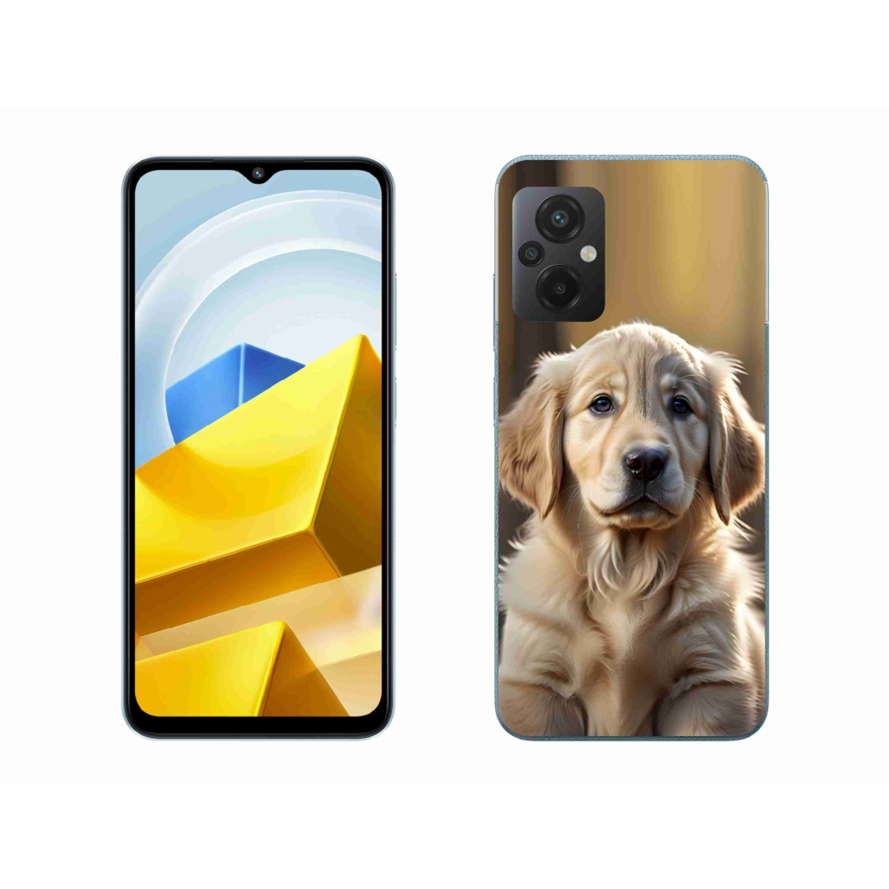 Gelový kryt mmCase na Xiaomi Poco M5 4G - roztomilý zlatý retrívr