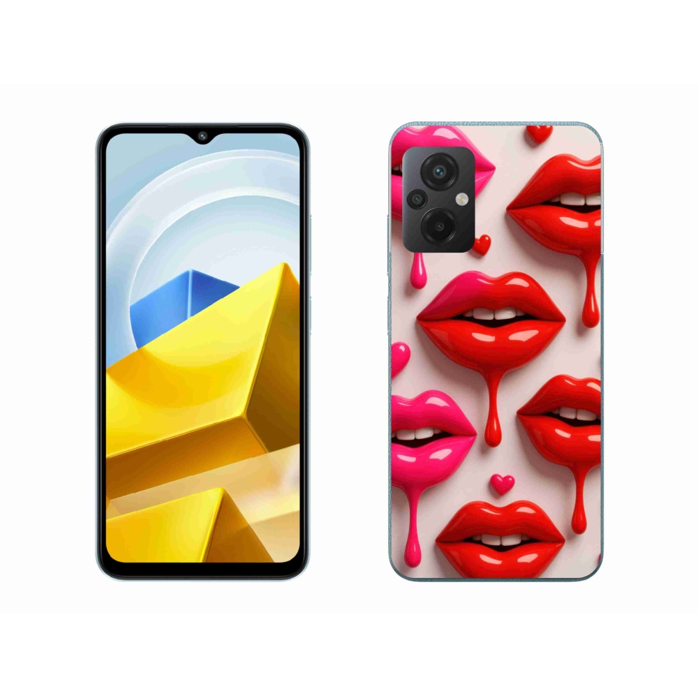 Gelový kryt mmCase na Xiaomi Poco M5 4G - rty 2