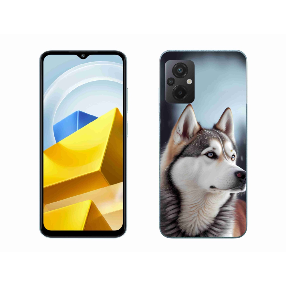 Gelový kryt mmCase na Xiaomi Poco M5 4G - sibiřský husky