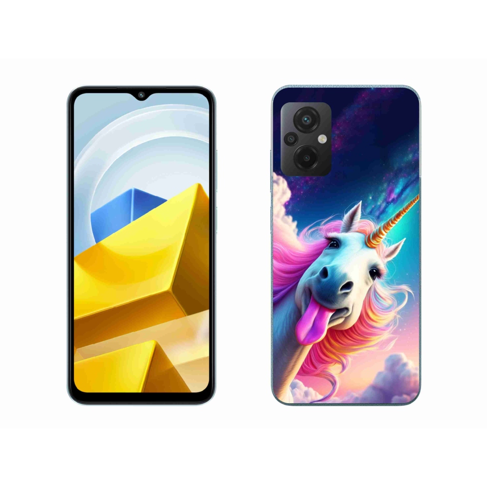 Gelový kryt mmCase na Xiaomi Poco M5 4G - šílený jednorožec
