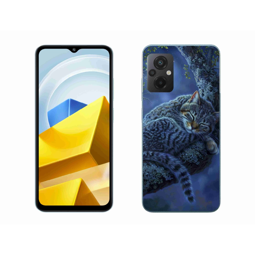 Gelový kryt mmCase na Xiaomi Poco M5 4G - spící kočka