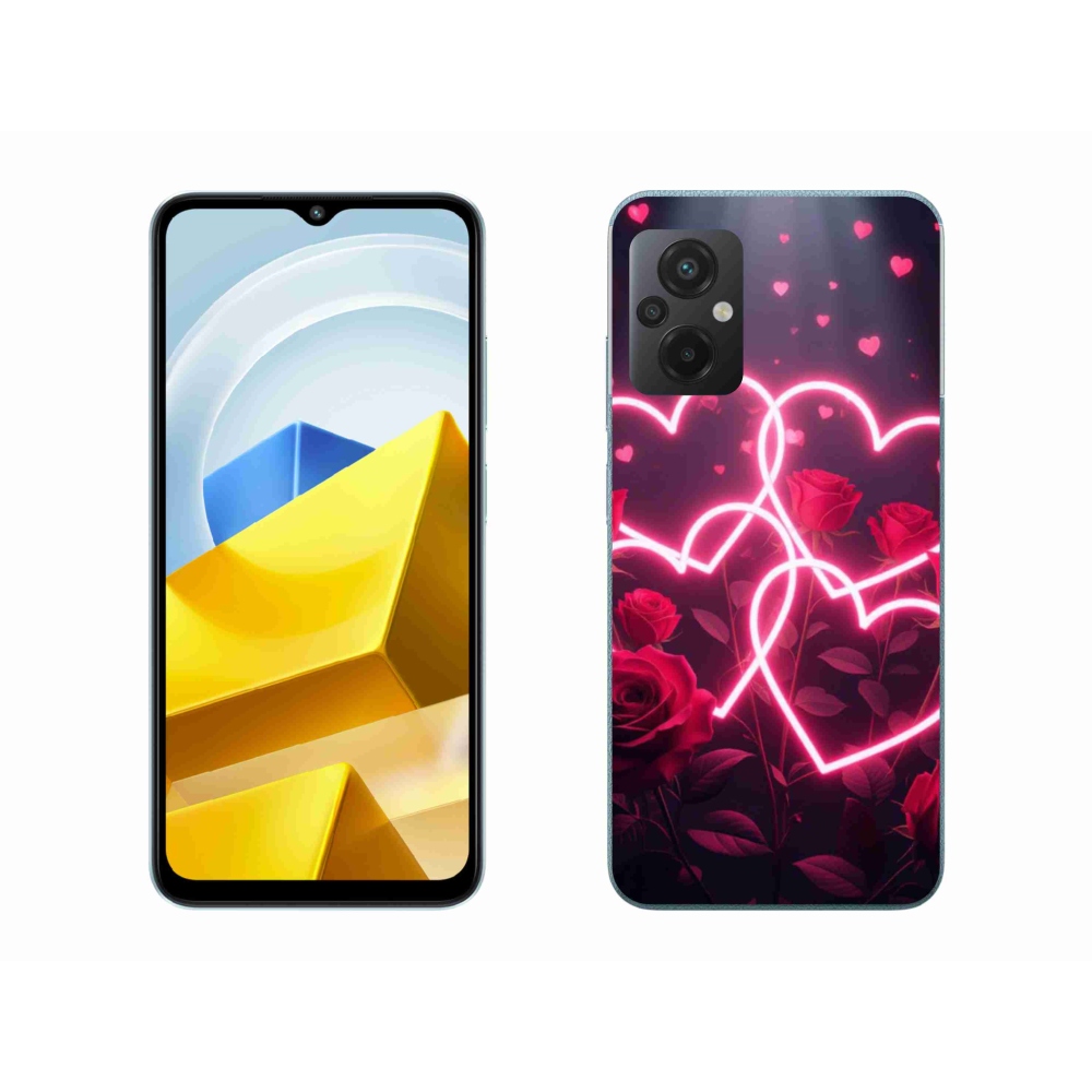 Gelový kryt mmCase na Xiaomi Poco M5 4G - srdce lásky