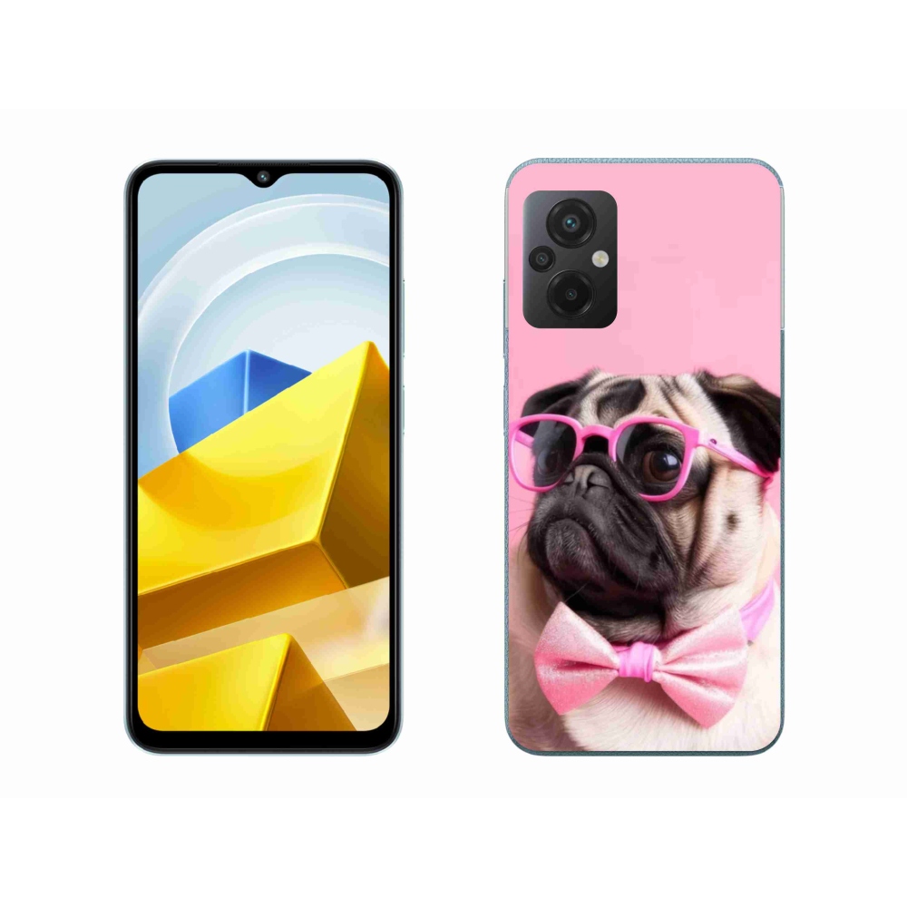 Gelový kryt mmCase na Xiaomi Poco M5 4G - stylový mops