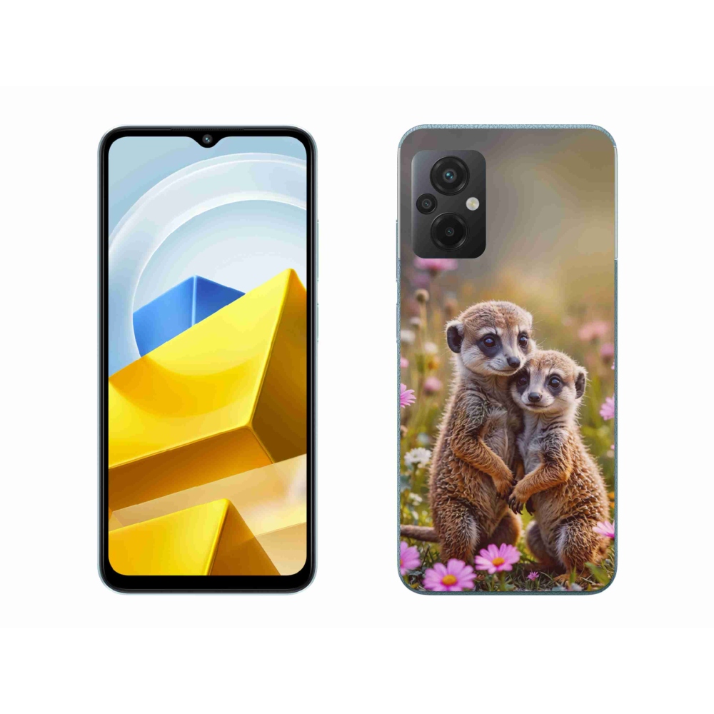 Gelový kryt mmCase na Xiaomi Poco M5 4G - surikatí duo