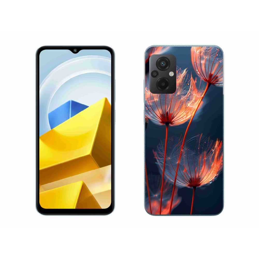 Gelový kryt mmCase na Xiaomi Poco M5 4G - světélkující chmýří