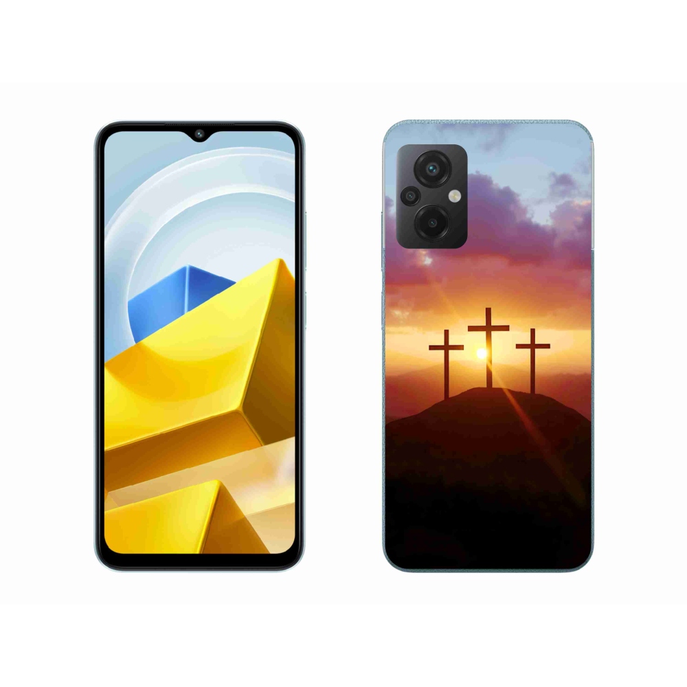 Gelový kryt mmCase na Xiaomi Poco M5 4G - tři kříže