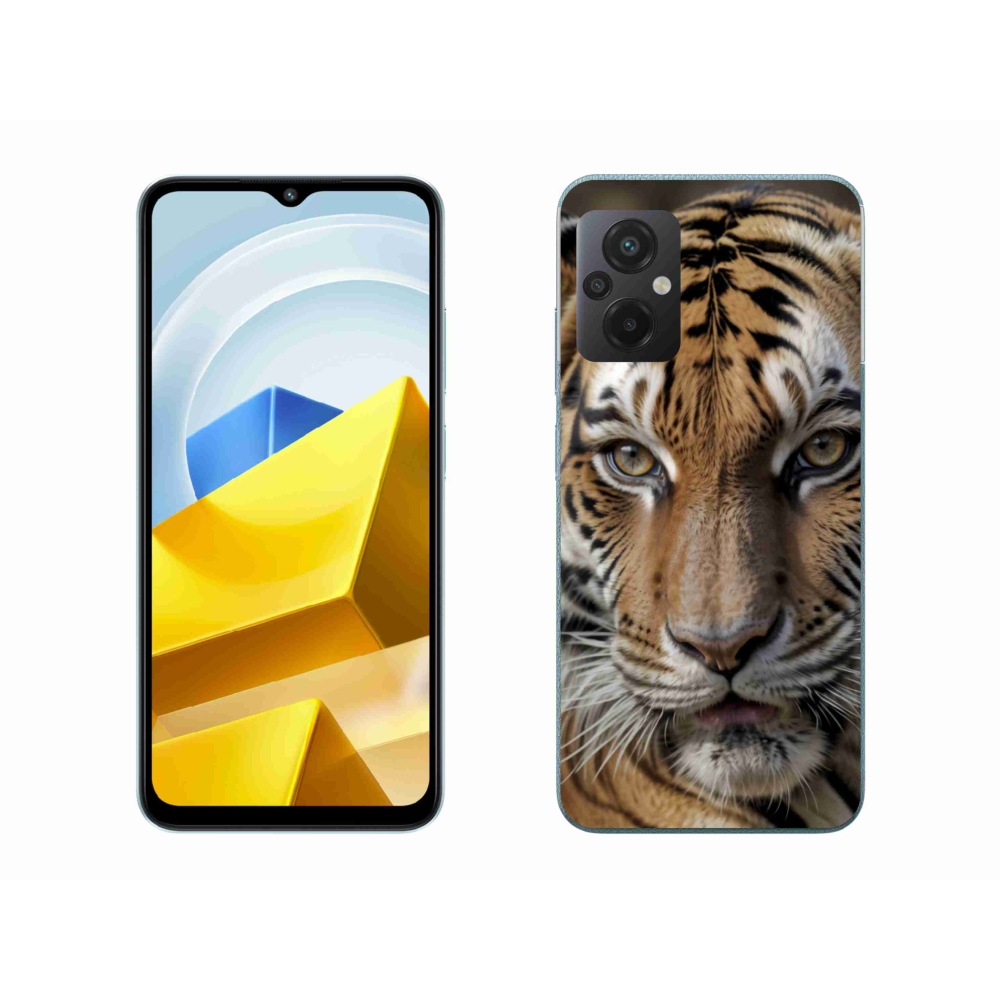 Gelový kryt mmCase na Xiaomi Poco M5 4G - tygří pohled