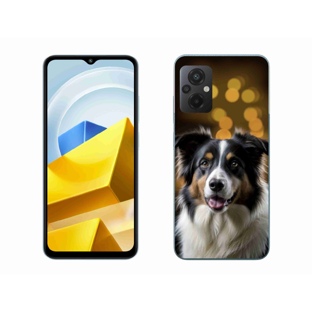 Gelový kryt mmCase na Xiaomi Poco M5 4G - usměvavý australský ovčák