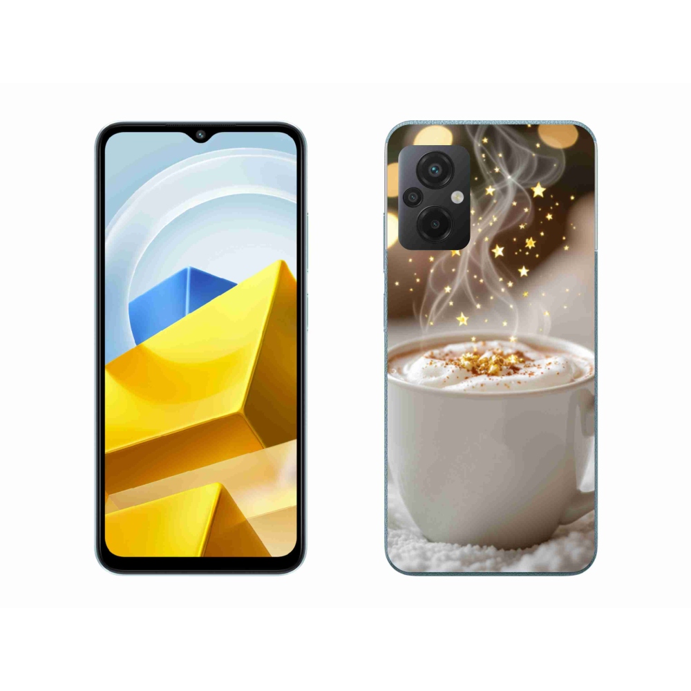 Gelový kryt mmCase na Xiaomi Poco M5 4G - vánoční horký nápoj