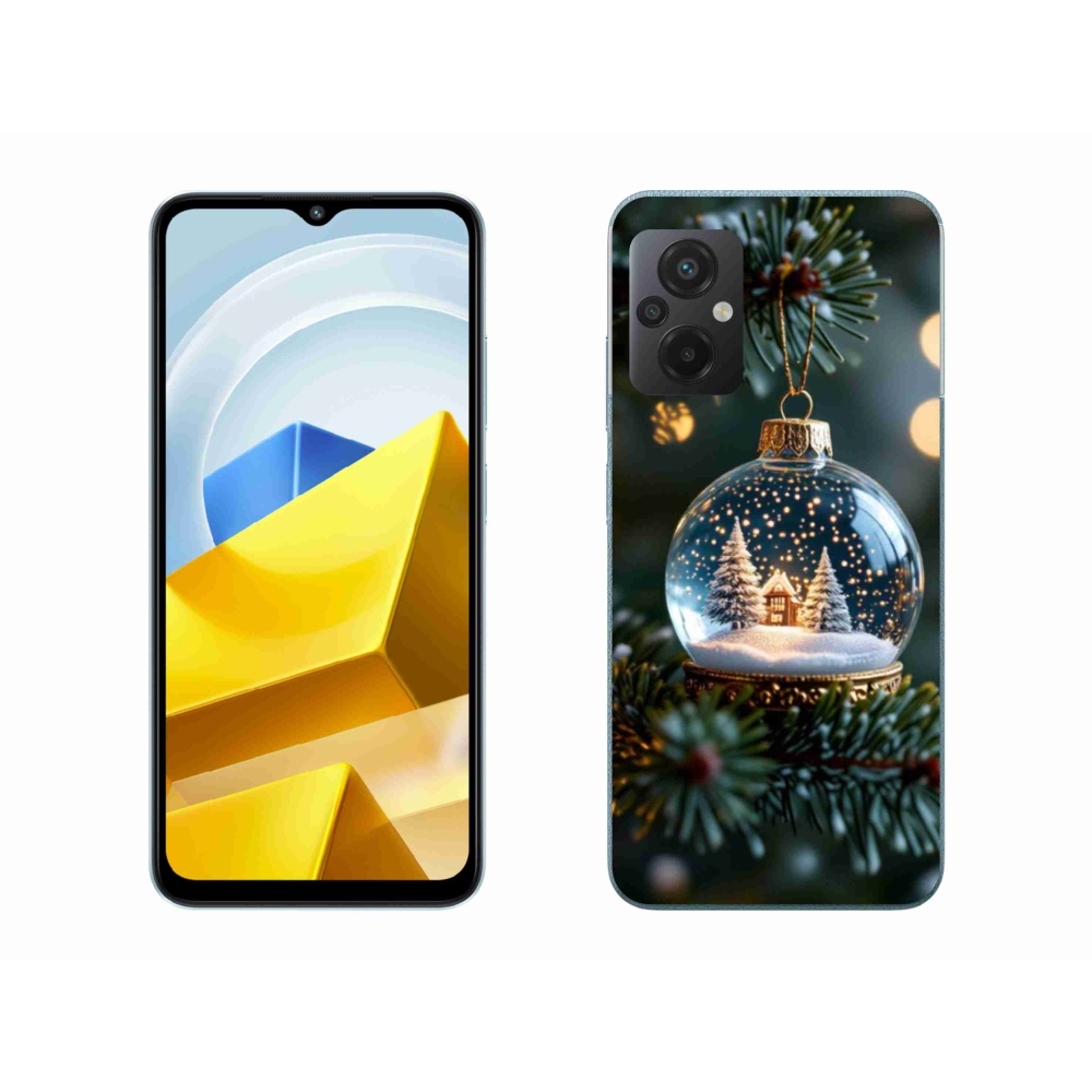 Gelový kryt mmCase na Xiaomi Poco M5 4G - vánoční koule 2