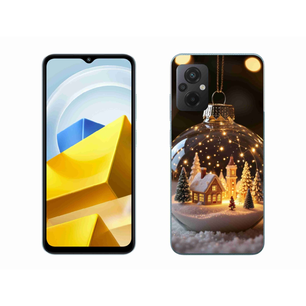 Gelový kryt mmCase na Xiaomi Poco M5 4G - vánoční koule 3