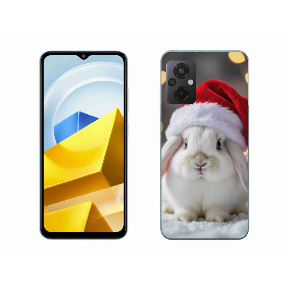 Gelový kryt mmCase na Xiaomi Poco M5 4G - vánoční králík