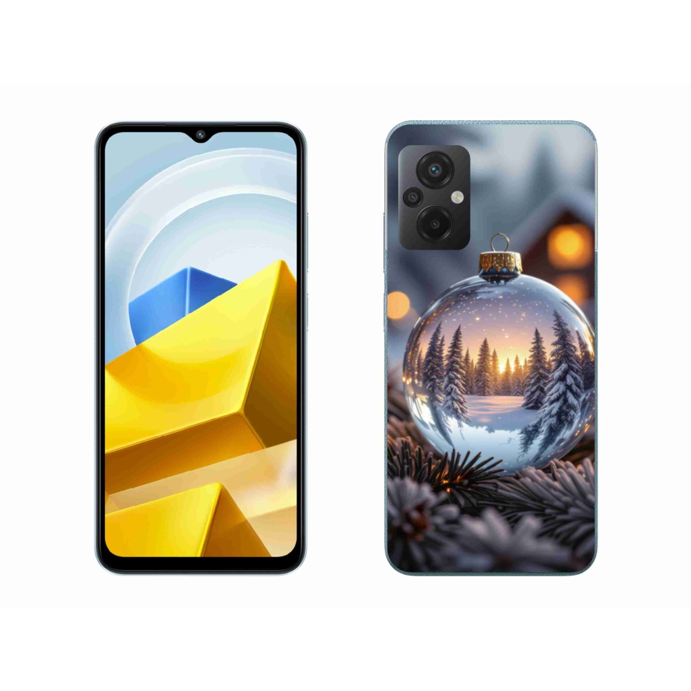 Gelový kryt mmCase na Xiaomi Poco M5 4G - vánoční ozdoba