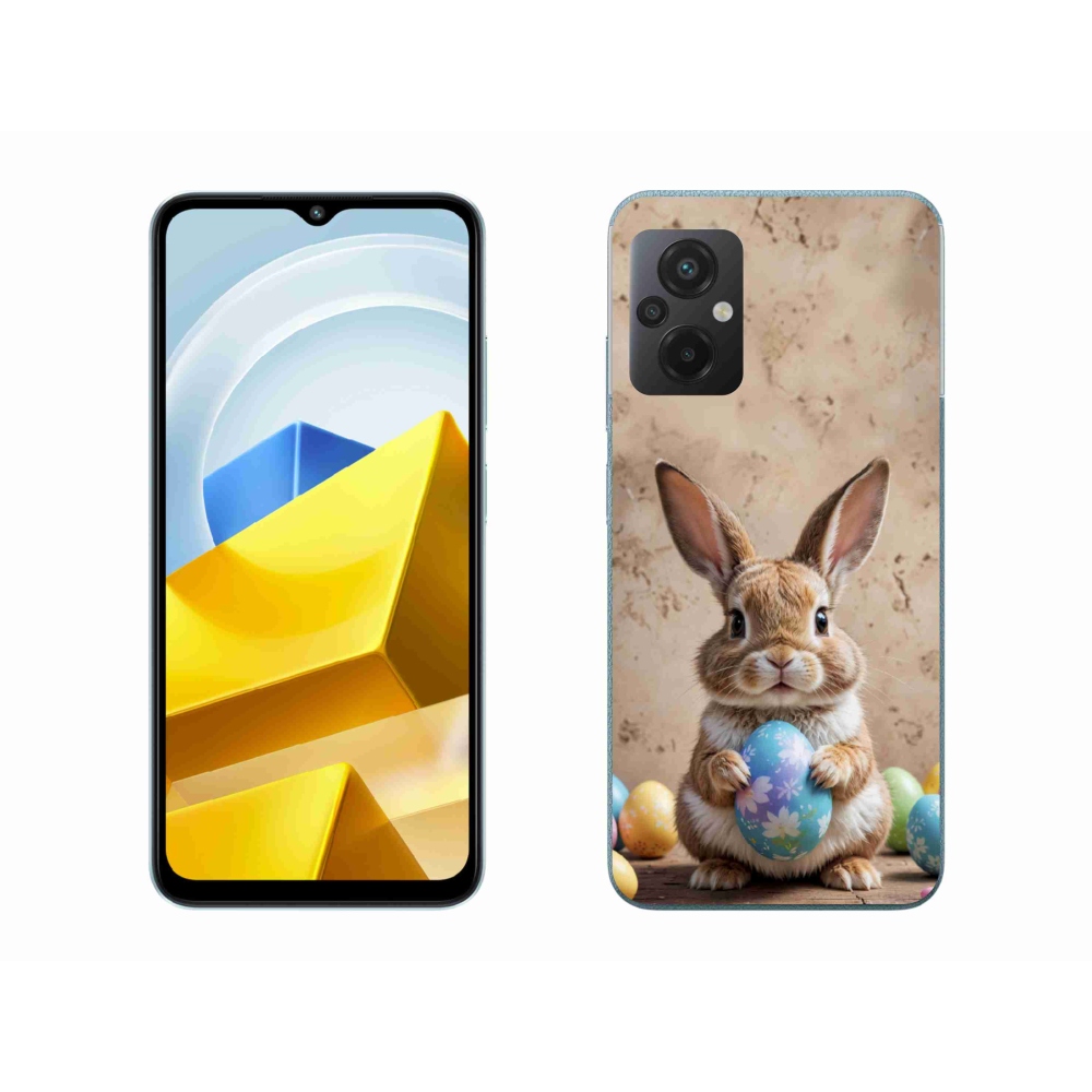 Gelový kryt mmCase na Xiaomi Poco M5 4G - velikonoční králíček