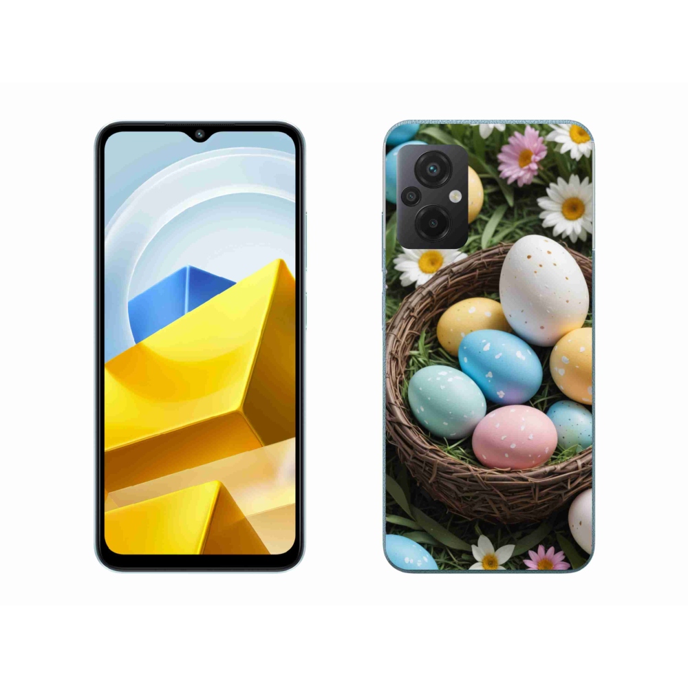 Gelový kryt mmCase na Xiaomi Poco M5 4G - velikonoční vajíčka 2