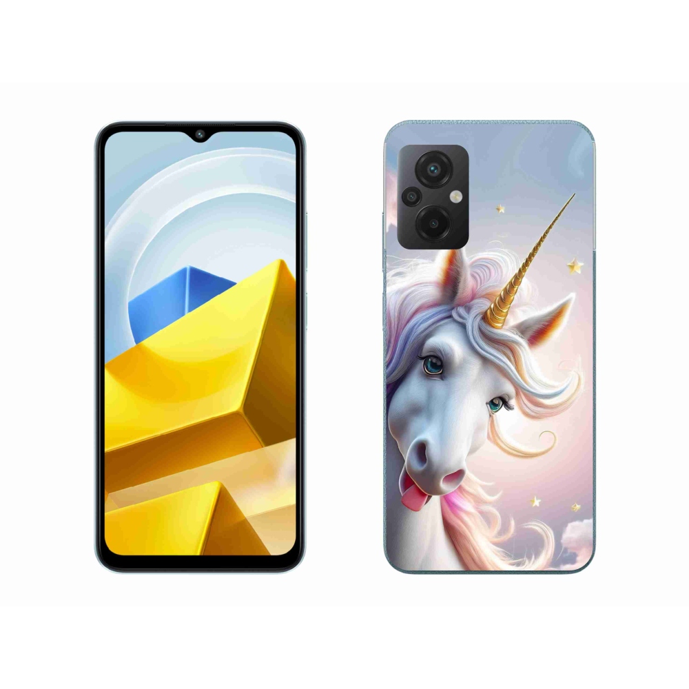 Gelový kryt mmCase na Xiaomi Poco M5 4G - veselý jednorožec
