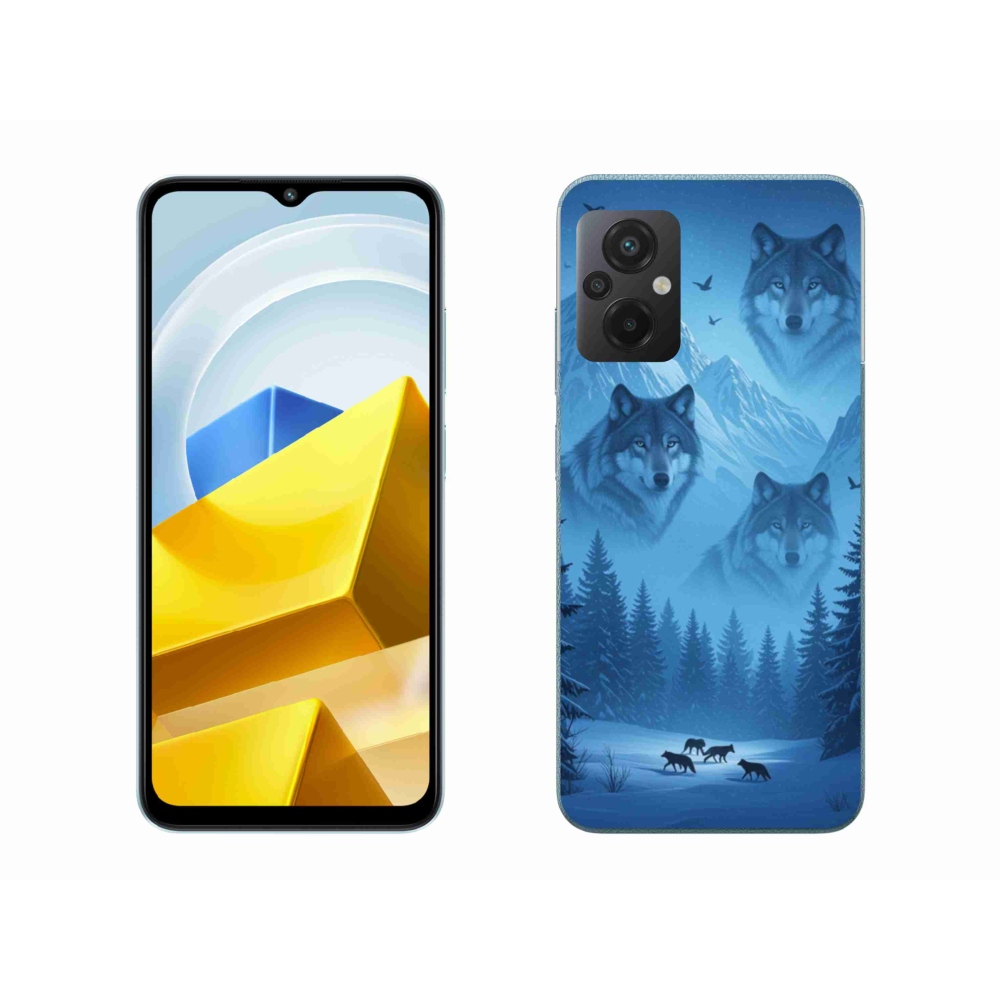 Gelový kryt mmCase na Xiaomi Poco M5 4G - vlčí smečka