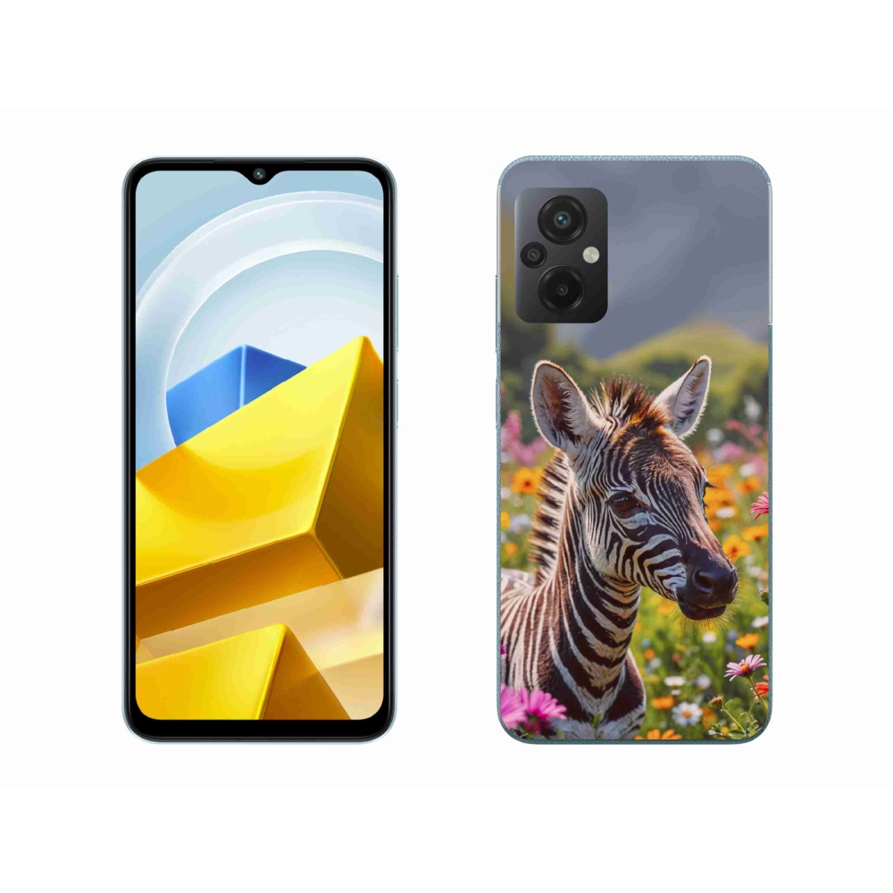 Gelový kryt mmCase na Xiaomi Poco M5 4G - zebra na louce