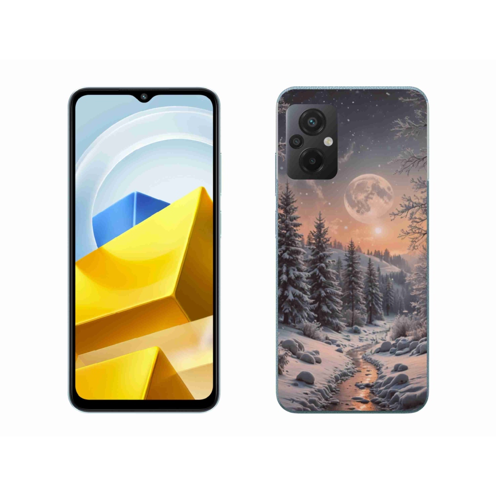 Gelový kryt mmCase na Xiaomi Poco M5 4G - zimní krajina 2