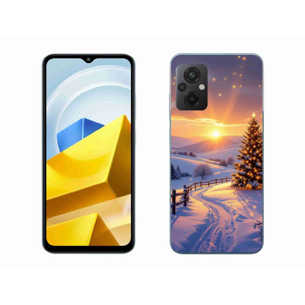 Gelový kryt mmCase na Xiaomi Poco M5 4G - zimní krajina