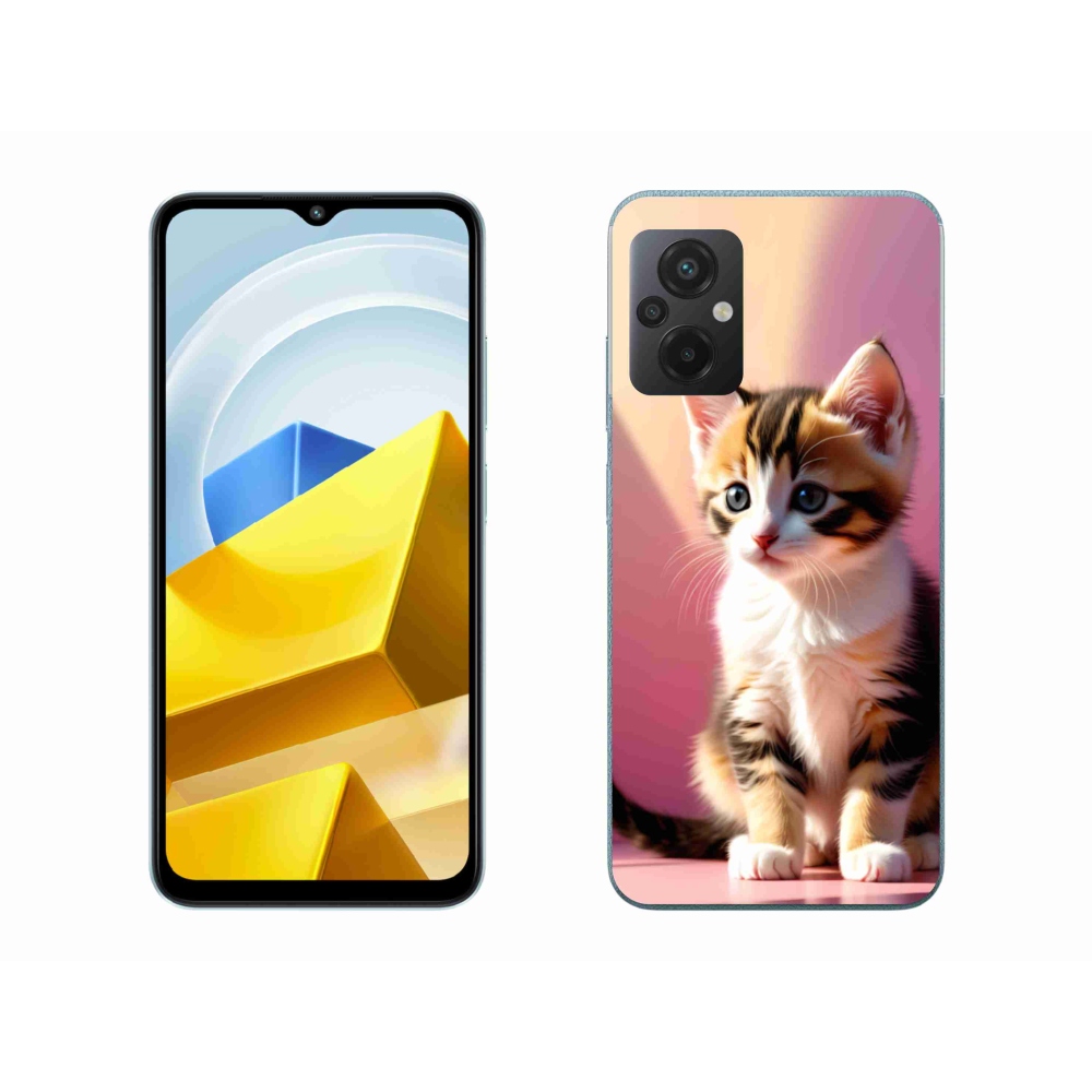 Gelový kryt mmCase na Xiaomi Poco M5 4G - zvědavé kotě 2