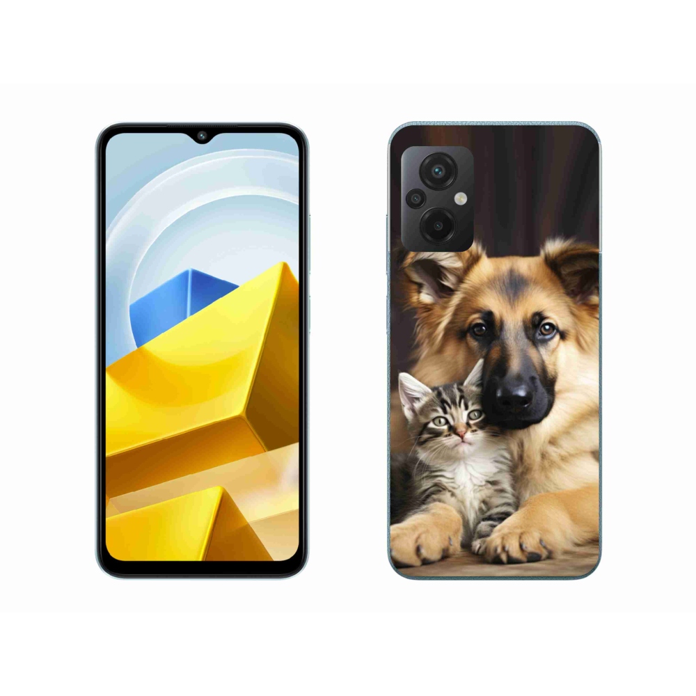 Gelový kryt mmCase na Xiaomi Poco M5 4G - zvířecí přátelství