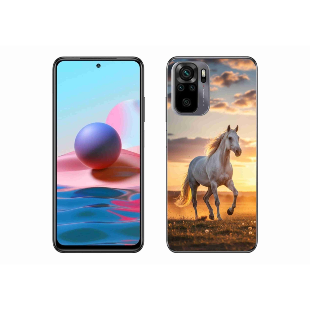 Gelový kryt mmCase na Xiaomi Poco M5s - běžící bílý kůň 2