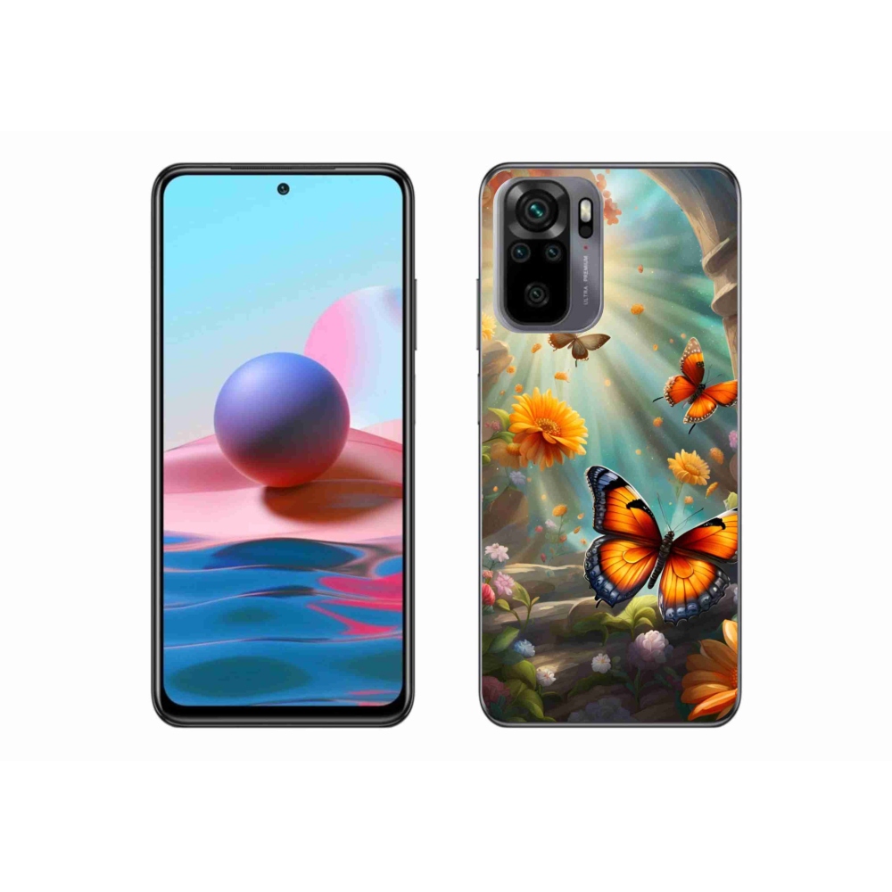 Gelový kryt mmCase na Xiaomi Poco M5s - motýlí zahrada 2