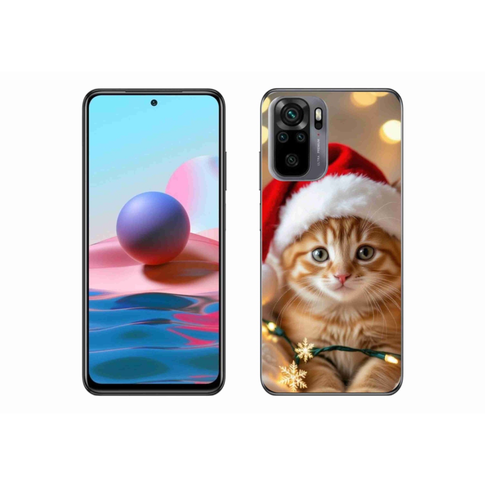 Gelový kryt mmCase na Xiaomi Poco M5s - vánoční kotě