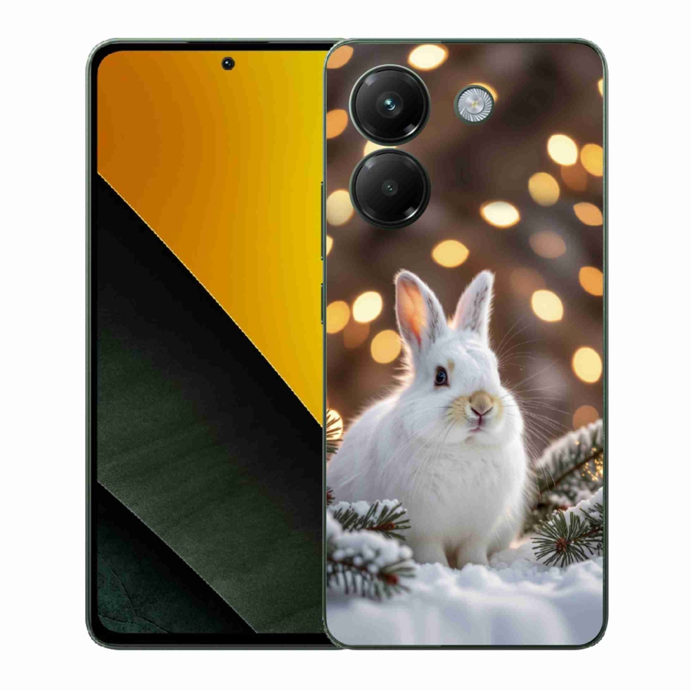 Gelový kryt mmCase na Xiaomi Poco M7 Pro 5G - bílý zajíc