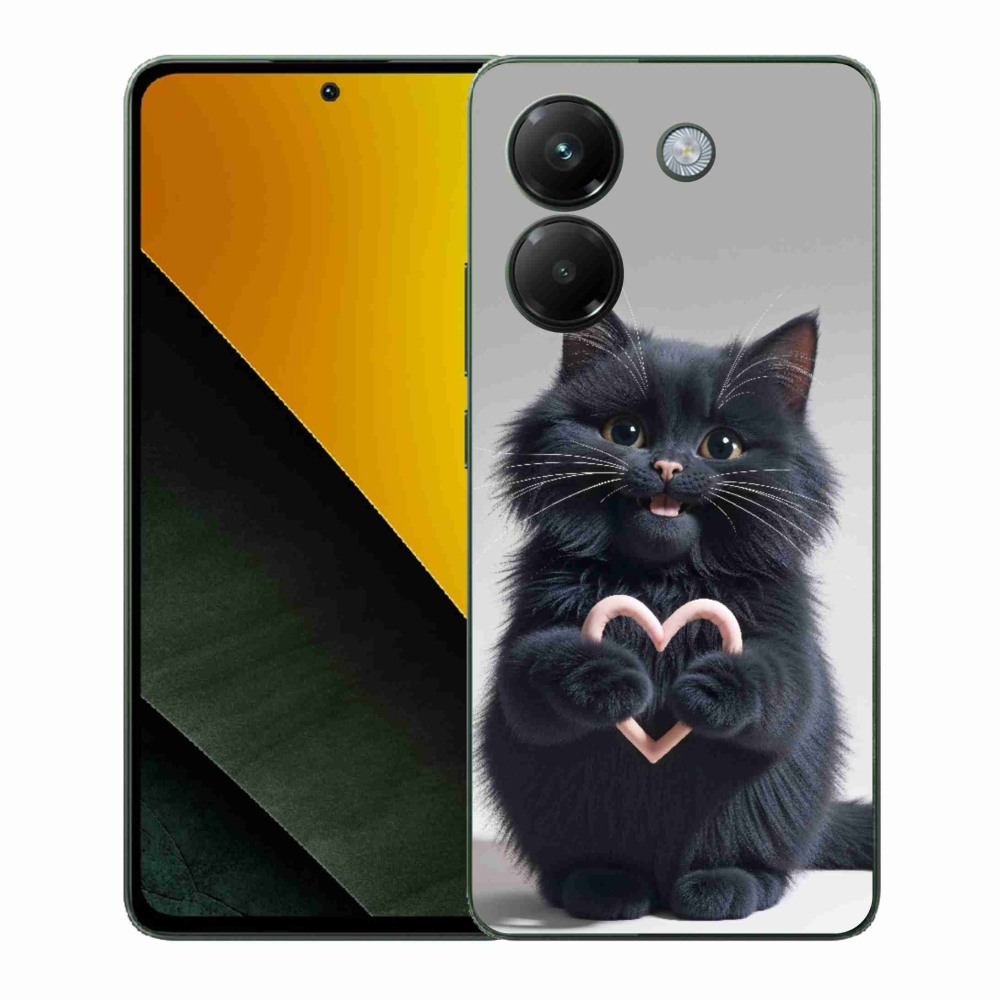 Gelový kryt mmCase na Xiaomi Poco M7 Pro 5G - kočičí láska 3