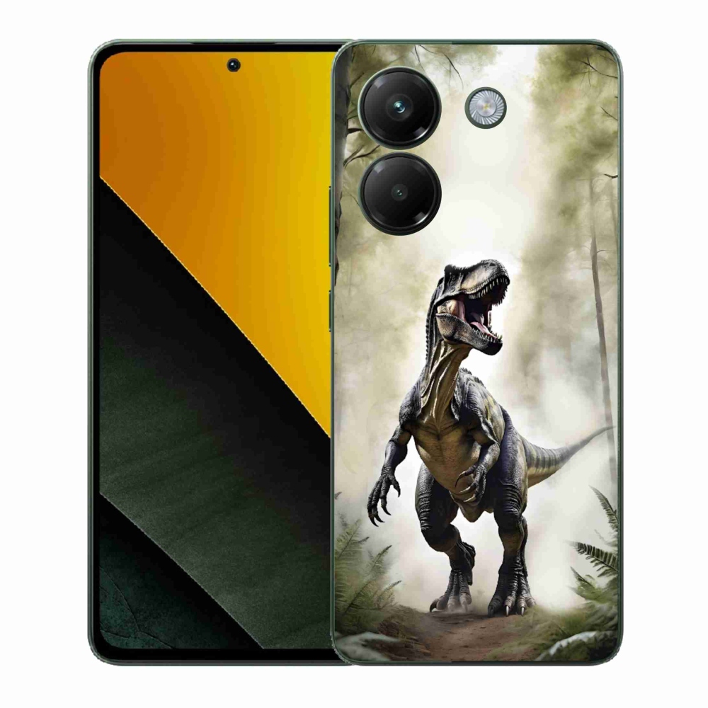 Gelový kryt mmCase na Xiaomi Poco M7 Pro 5G - naštvaný T-Rex