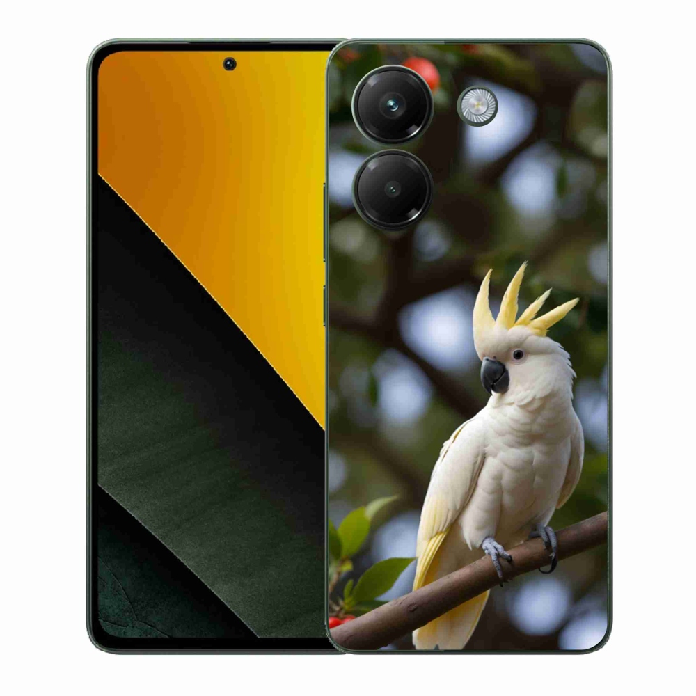 Gelový kryt mmCase na Xiaomi Poco M7 Pro 5G - papoušek kakadu 3