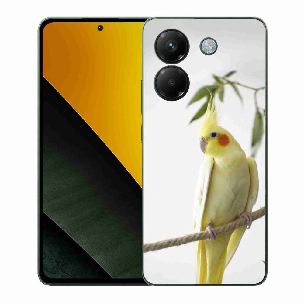 Gelový kryt mmCase na Xiaomi Poco M7 Pro 5G - papoušek korela chocholatá