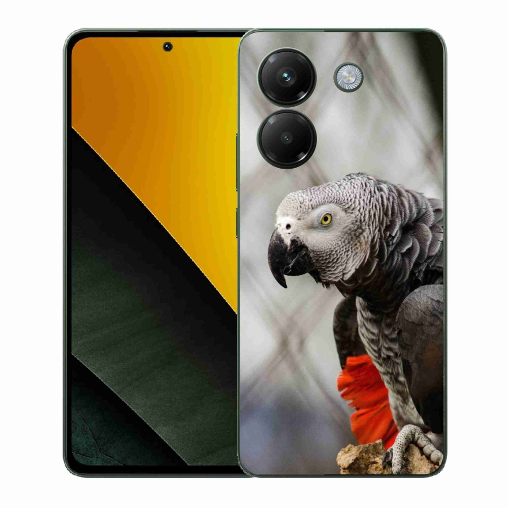 Gelový kryt mmCase na Xiaomi Poco M7 Pro 5G - papoušek žako 3