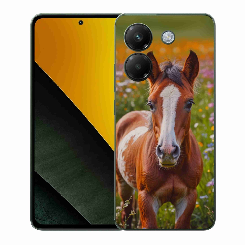 Gelový kryt mmCase na Xiaomi Poco M7 Pro 5G - roztomilé hříbě