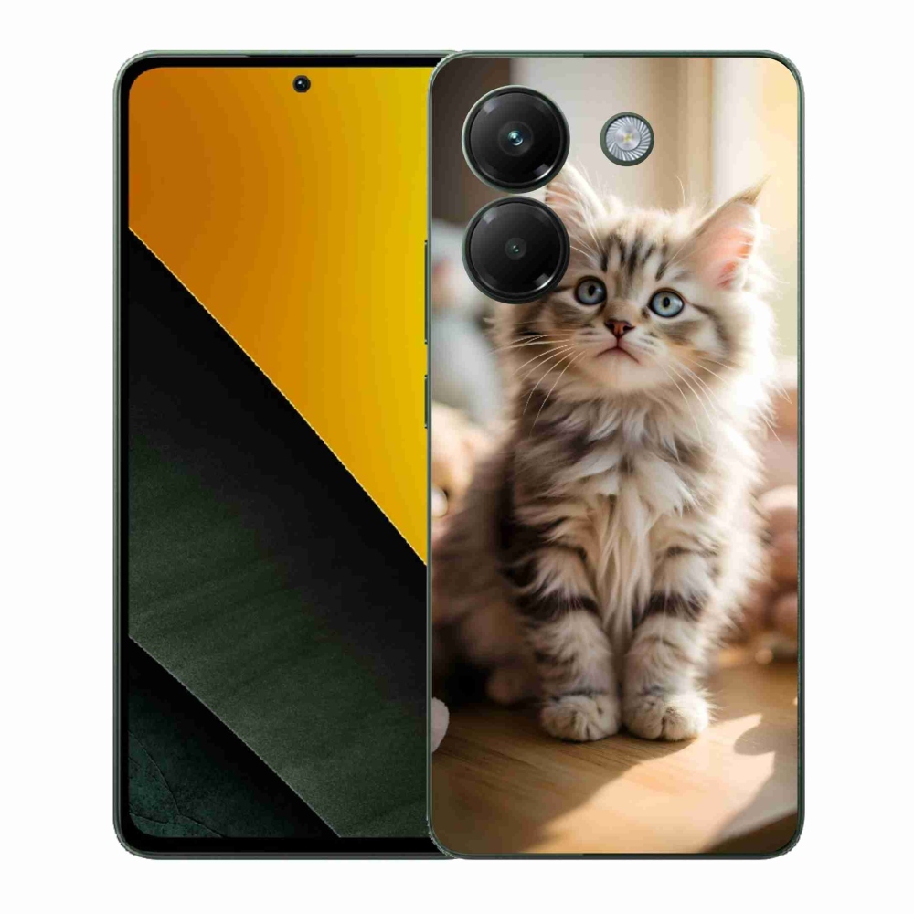 Gelový kryt mmCase na Xiaomi Poco M7 Pro 5G - roztomilé kotě 10