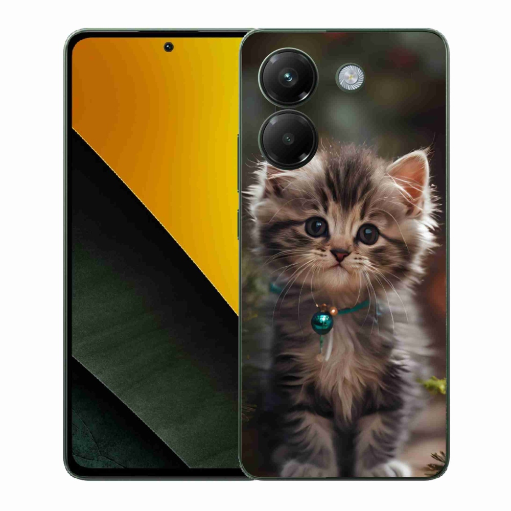 Gelový kryt mmCase na Xiaomi Poco M7 Pro 5G - roztomilé kotě 11