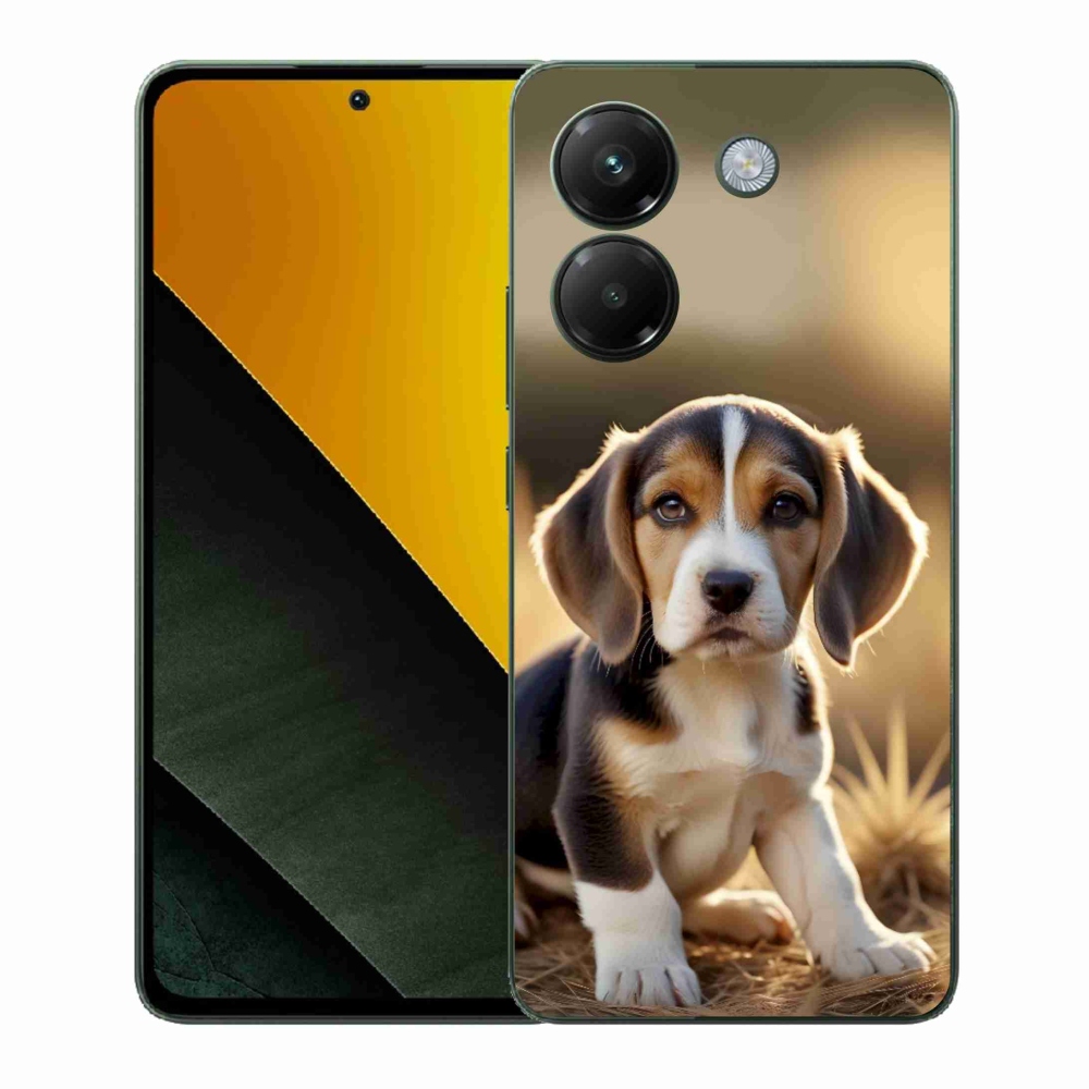 Gelový kryt mmCase na Xiaomi Poco M7 Pro 5G - roztomilý bígl