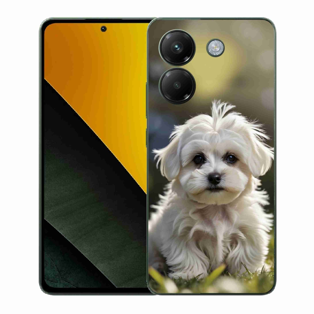 Gelový kryt mmCase na Xiaomi Poco M7 Pro 5G - roztomilý maltézský psík