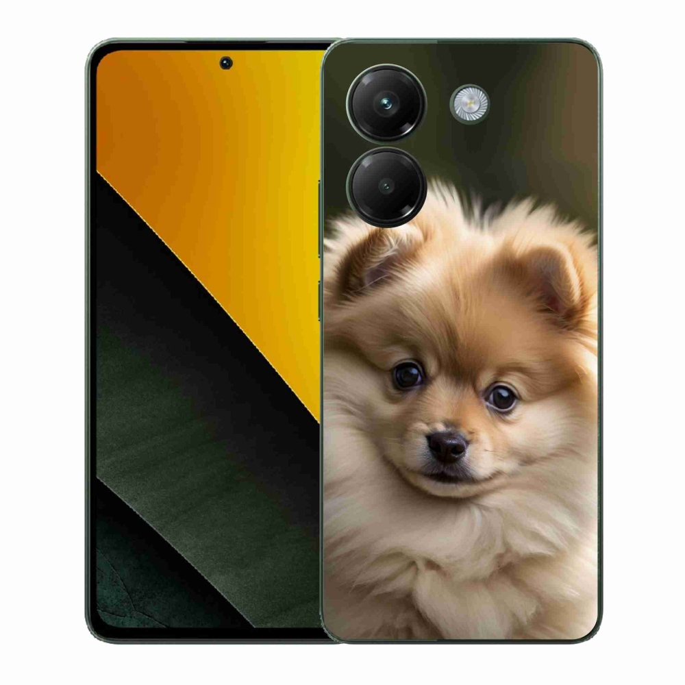 Gelový kryt mmCase na Xiaomi Poco M7 Pro 5G - roztomilý pomeranian 2