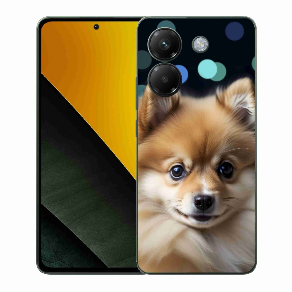 Gelový kryt mmCase na Xiaomi Poco M7 Pro 5G - roztomilý pomeranian