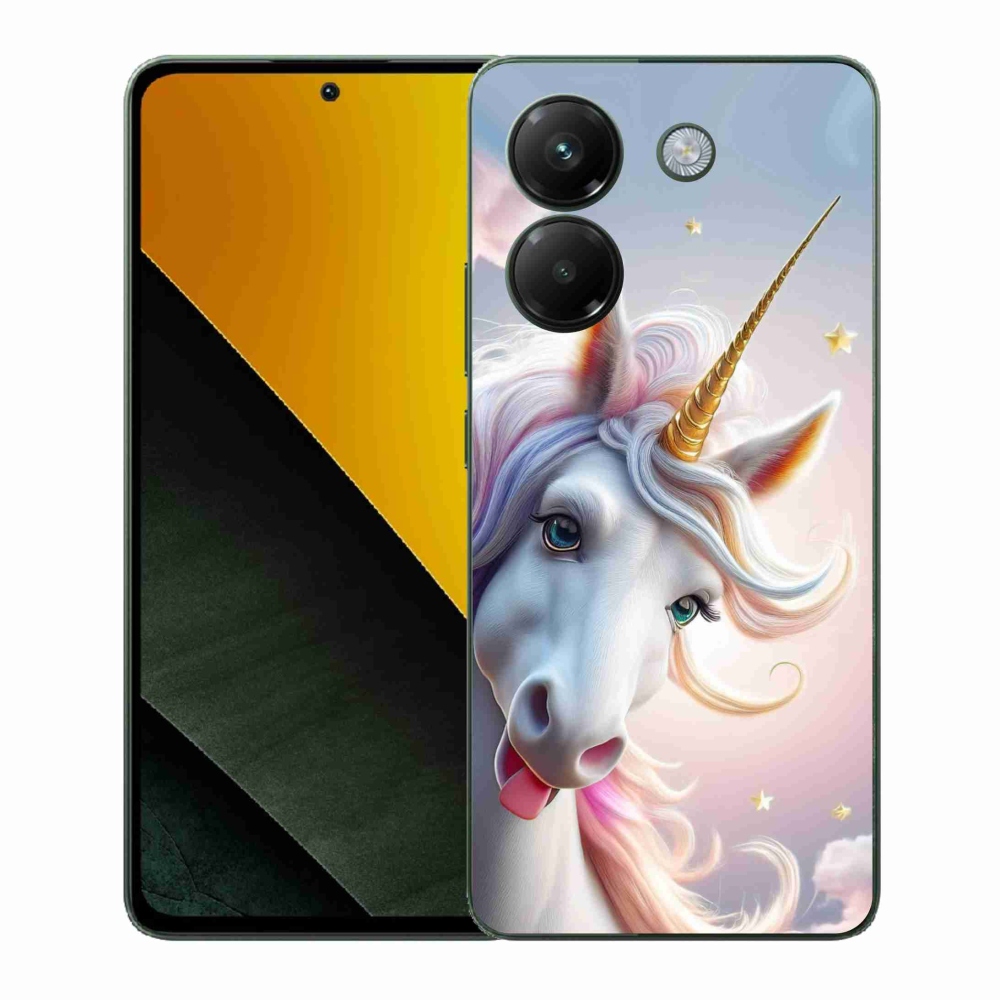 Gelový kryt mmCase na Xiaomi Poco M7 Pro 5G - veselý jednorožec