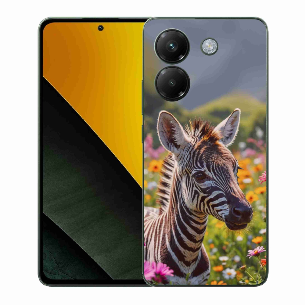 Gelový kryt mmCase na Xiaomi Poco M7 Pro 5G - zebra na louce