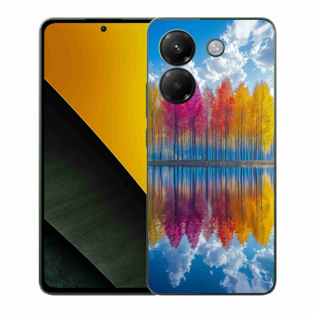 Gelový kryt mmCase na Xiaomi Poco M7 Pro - barevné stromy