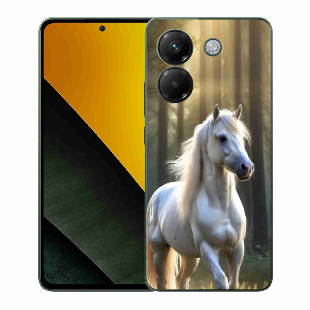 Gelový kryt mmCase na Xiaomi Poco M7 Pro - bílý kůň 3