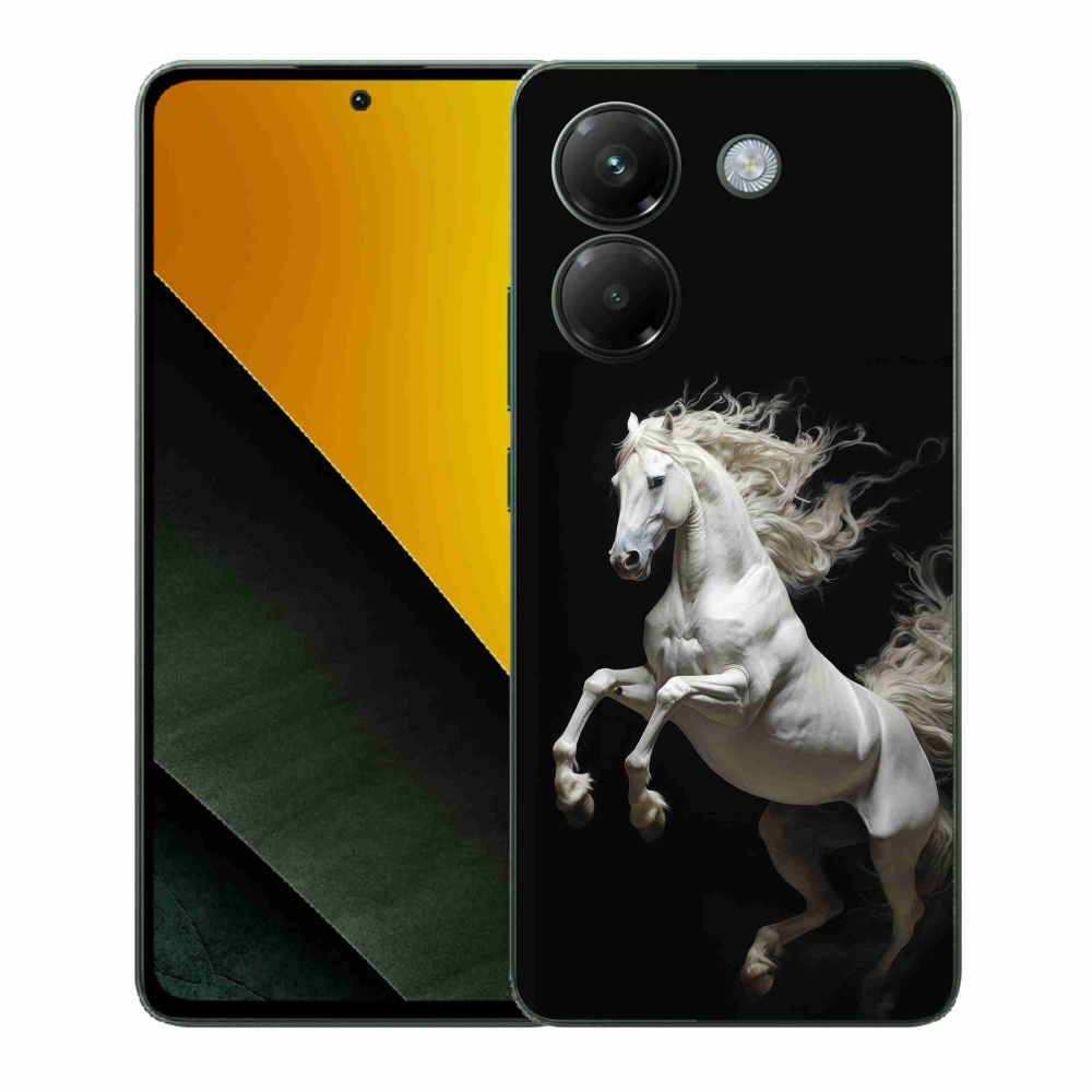 Gelový kryt mmCase na Xiaomi Poco M7 Pro - bílý kůň 4