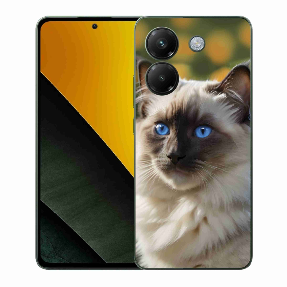 Gelový kryt mmCase na Xiaomi Poco M7 Pro - bílý ragdoll