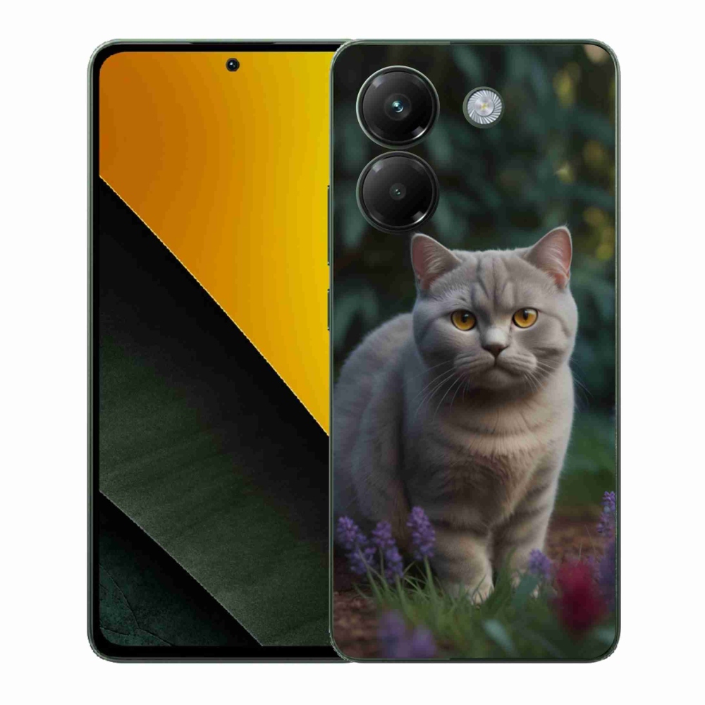 Gelový kryt mmCase na Xiaomi Poco M7 Pro - britská kočka