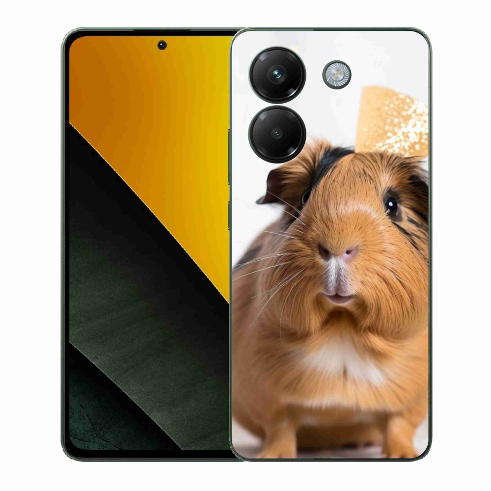 Gelový kryt mmCase na Xiaomi Poco M7 Pro - hnědé morče